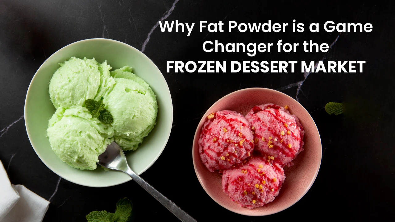 Fat Powder for Frozen Desserts providing smooth texture, creaminess, and stability in frozen treats